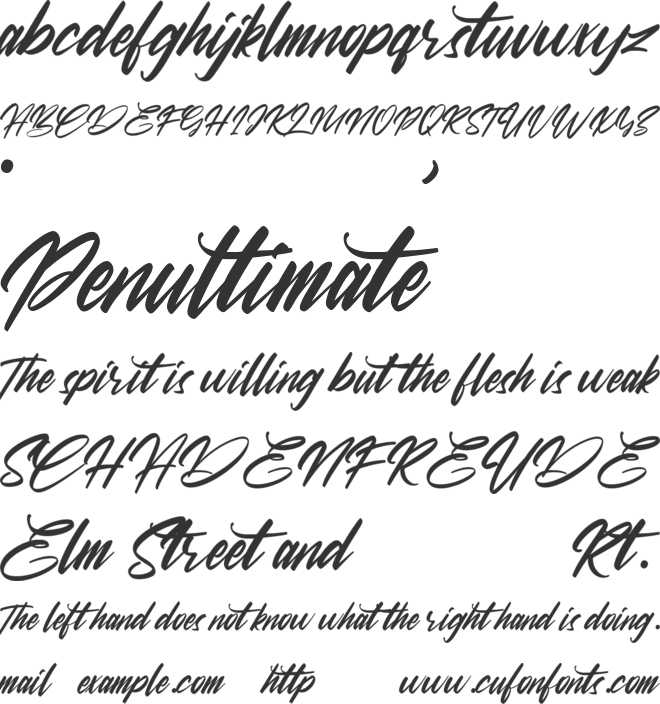 Hokesbug font preview