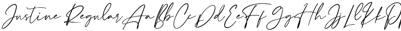 Justine Regular font