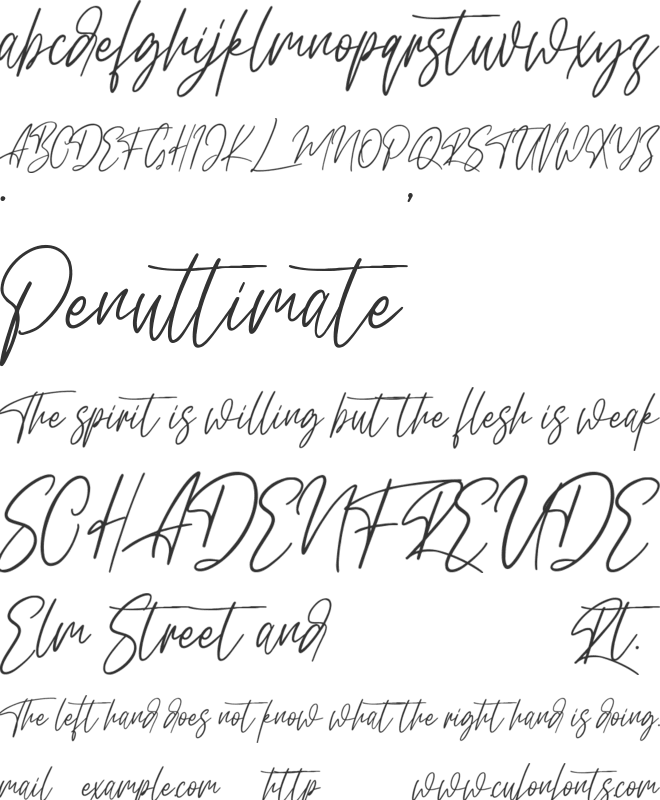 Plathon font preview