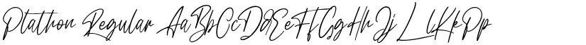 Plathon Regular font