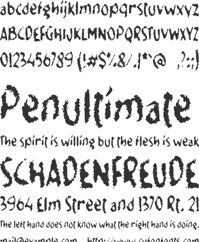 f Fodrocy font preview