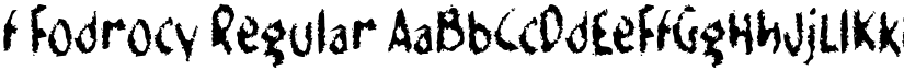 f Fodrocy Regular font