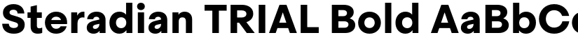 Steradian TRIAL Bold font