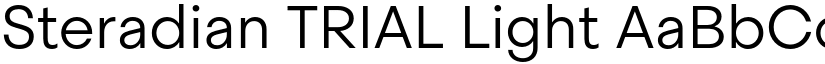 Steradian TRIAL Light font