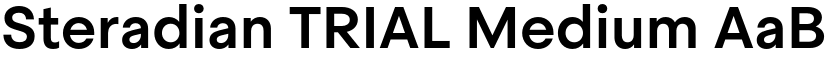 Steradian TRIAL Medium font
