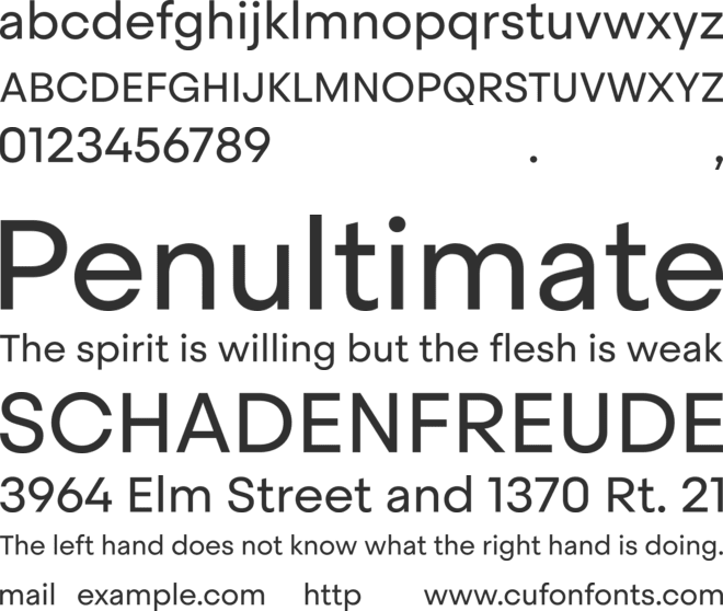 Steradian TRIAL font preview