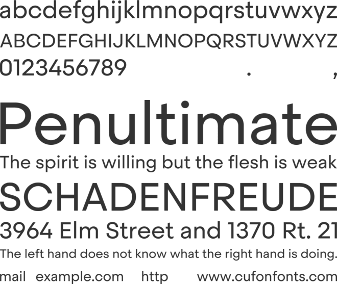 Steradian TRIAL font preview