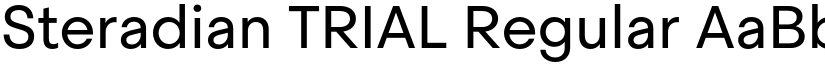 Steradian TRIAL Regular font