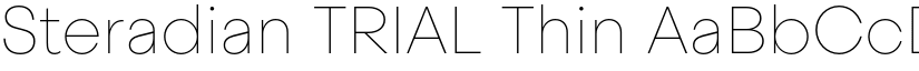 Steradian TRIAL Thin font