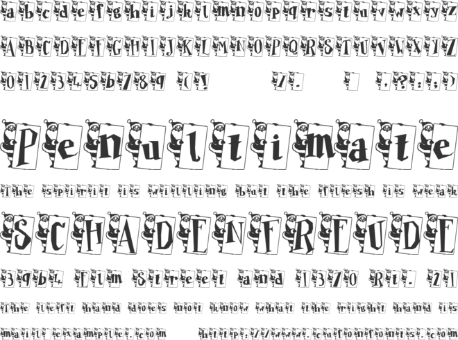 Papa No font preview