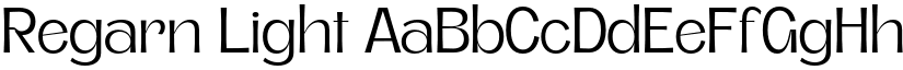 Regarn Light font