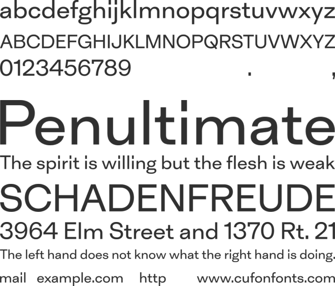 Inklination TRIAL font preview