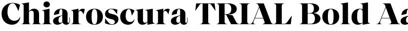 Chiaroscura TRIAL Bold font