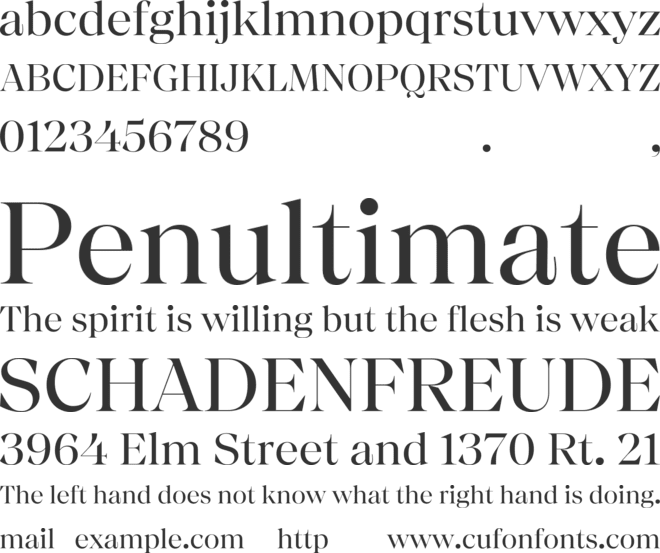 Chiaroscura TRIAL font preview