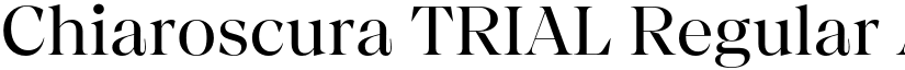 Chiaroscura TRIAL Regular font