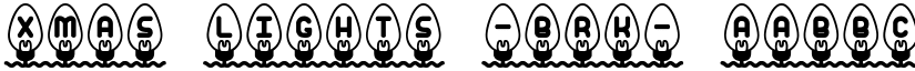 Xmas Lights -BRK- font