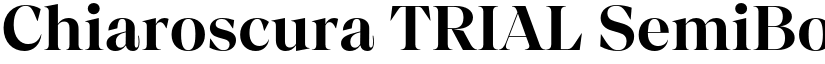 Chiaroscura TRIAL SemiBold font