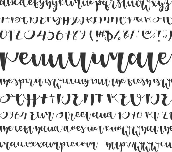 Montra font preview