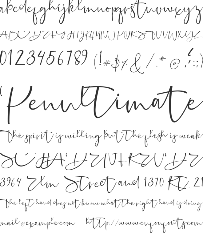 Sontiro font preview