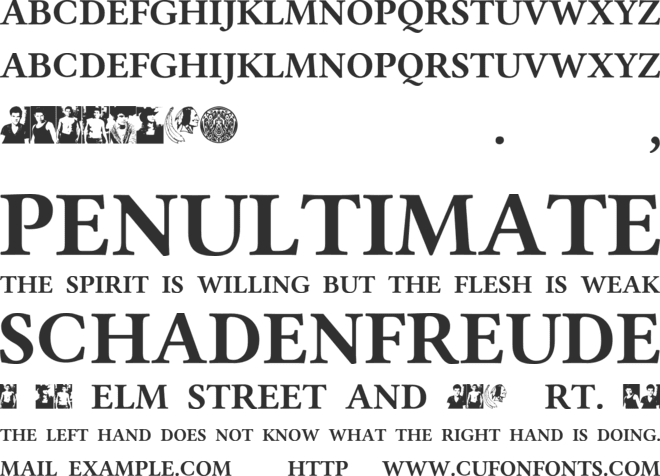 Quileute font preview