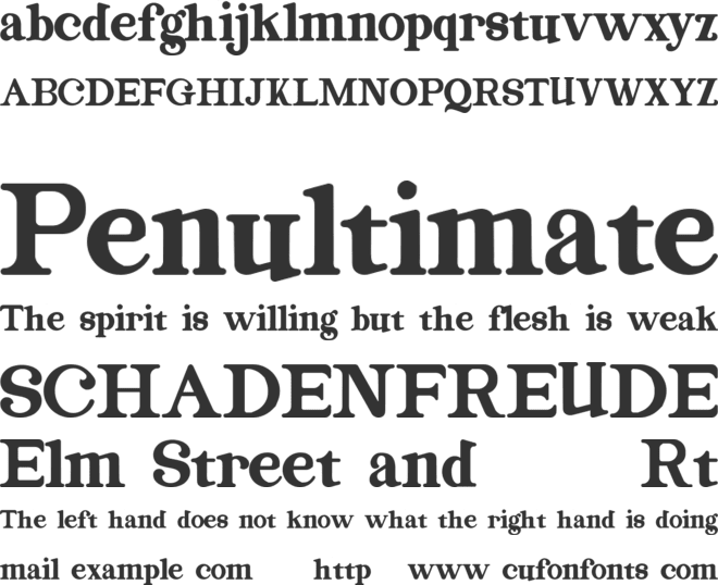 Magazine Font font preview