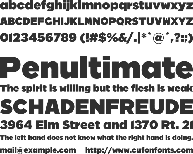 CN 2012 font preview