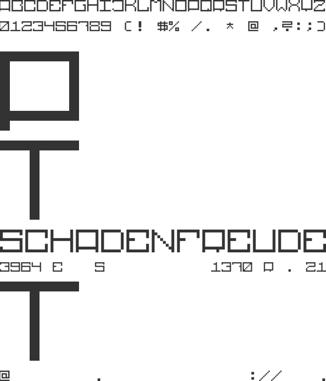 Square Pixel 822 font preview