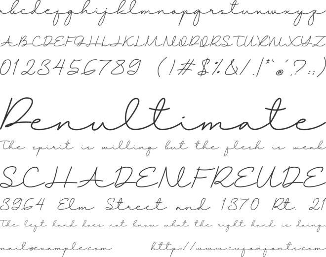 Helmord font preview