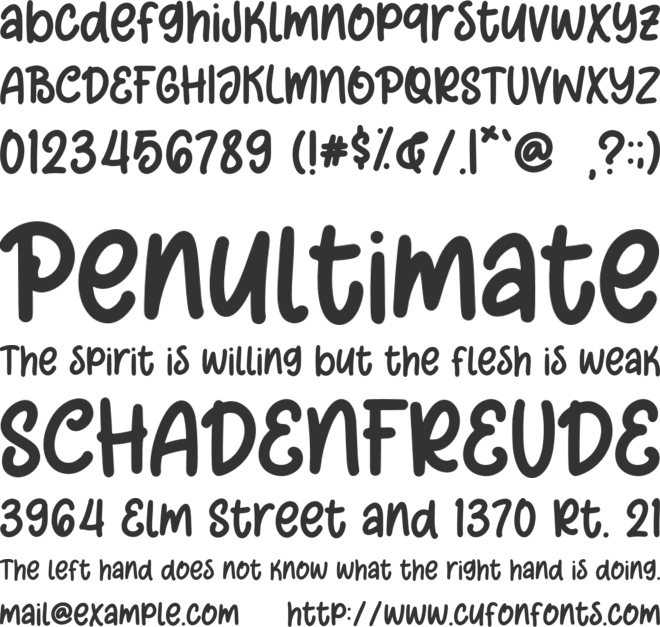 Winter Memories font preview