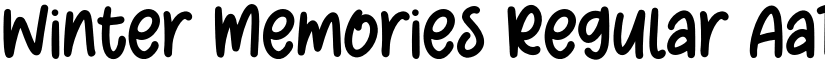 Winter Memories Regular font