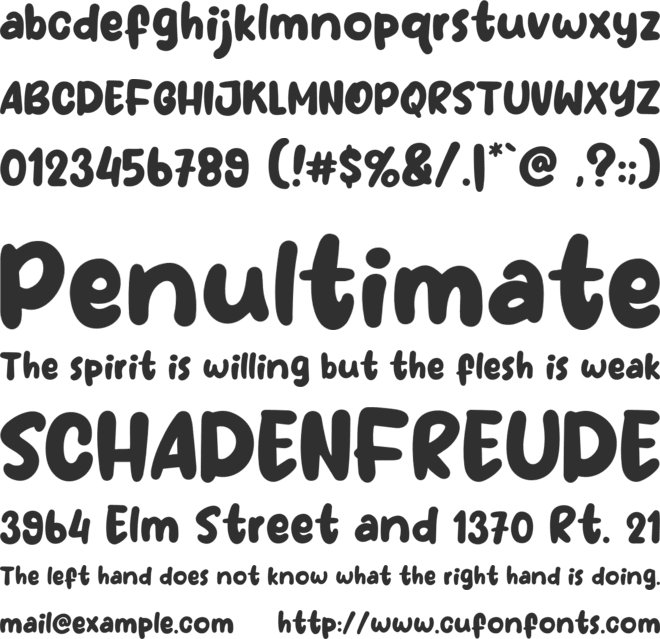 First Coffee font preview