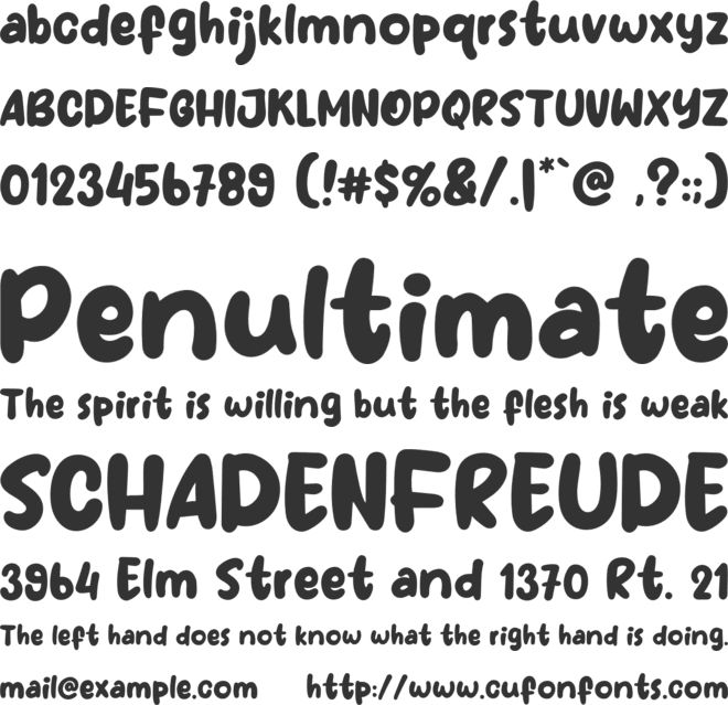 First Coffee font preview
