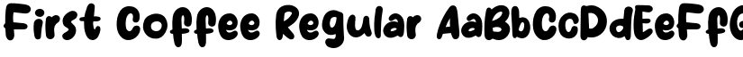 First Coffee Regular font