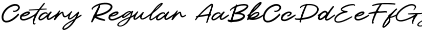Cetary Regular font