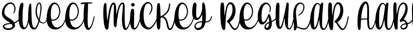 Sweet Mickey Regular font