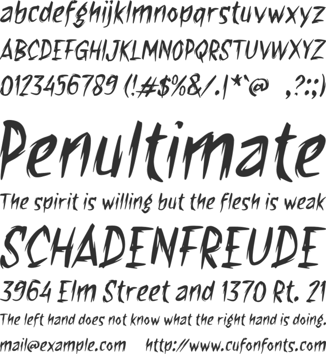 f Fire Blast font preview