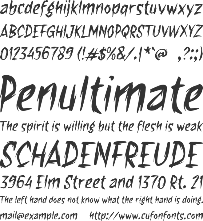 f Fire Blast font preview