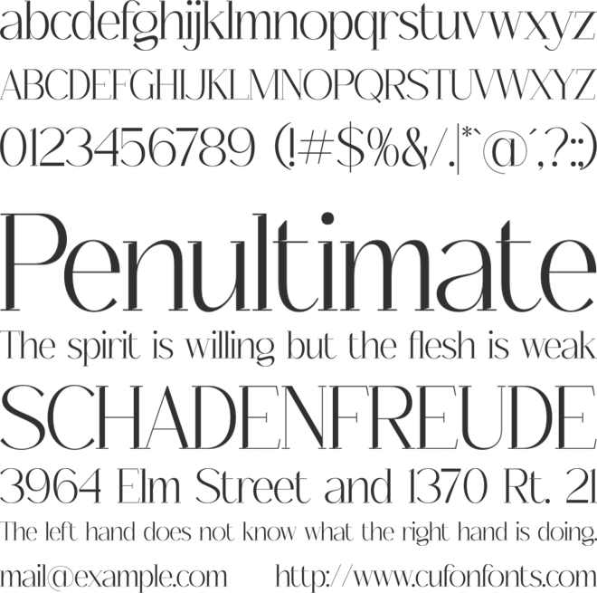 CHAVTER font preview