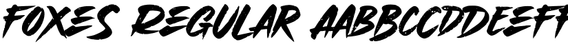 Foxes Regular font
