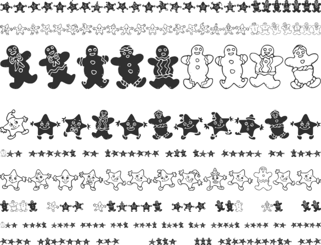 WW Gingerbread font preview