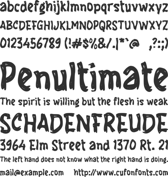 f Frog Toad font preview