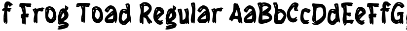 f Frog Toad Regular font