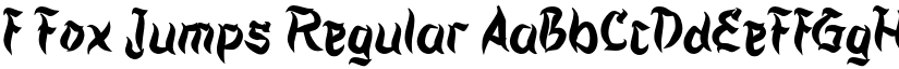 f Fox Jumps Regular font