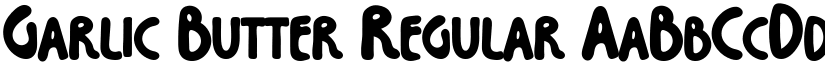 Garlic Butter Regular font