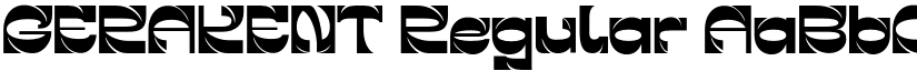 GERAKENT Regular font