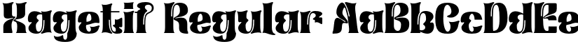 Xagetif Regular font