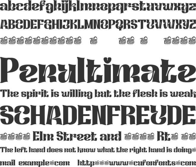 Qafidut font preview