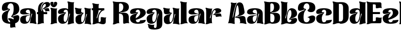 Qafidut Regular font