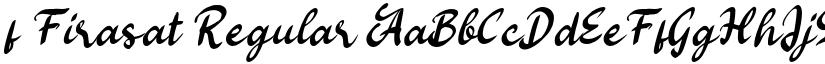 f Firasat Regular font