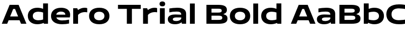Adero Trial Bold font